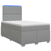 Letto box spring con materasso Grigio Chiaro 120 x 190 cm 3454831