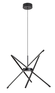 Lampadario LED Rabalux Henli2 nero 40W 3000K moderno Ø66
