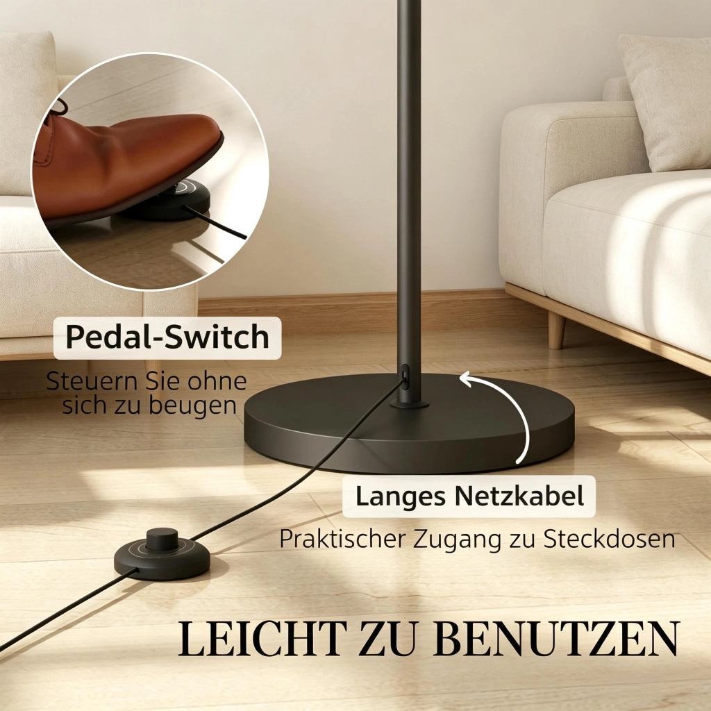 Lampada da terra ad arco moderna con telecomando, lampada da terra elegante, lampada da terra di design (solo lampada da terra ad arco, batteria non i