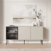 Madia Conzano, Credenza 3 Ripiani, 150x40x75h cm Beige