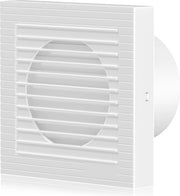 Ventilatore per bagno 150 mm 250 m³/ora di aspirazione silenzioso presa di corrente EU per bagno cucina soggiorno camera da letto plafond bianco