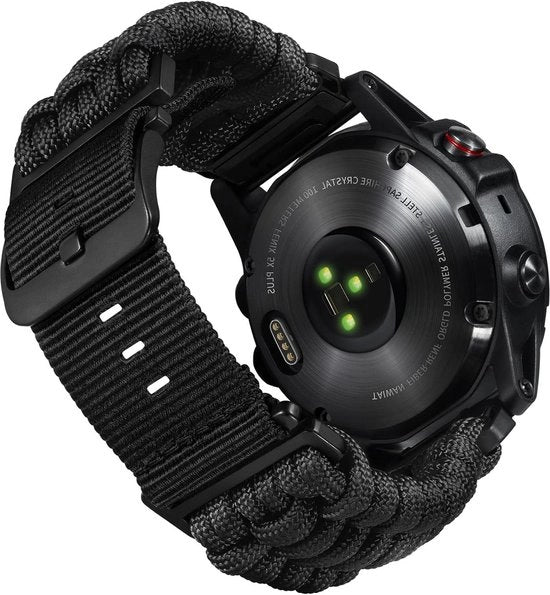 Cinture di sostituzione sportive in nylon a 550 paracord, intrecciato a 20mm, 22mm, 26mm, adatti per Forerunner, Instinct, Fenix, Descent, per uomo e donna.
