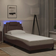 Giroletto Viana con LED senza Materasso Marrone 80x200 cm 3213982