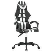 Sedia da Gaming | Sedia da e-sports Nero e Bianco in Similpelle
