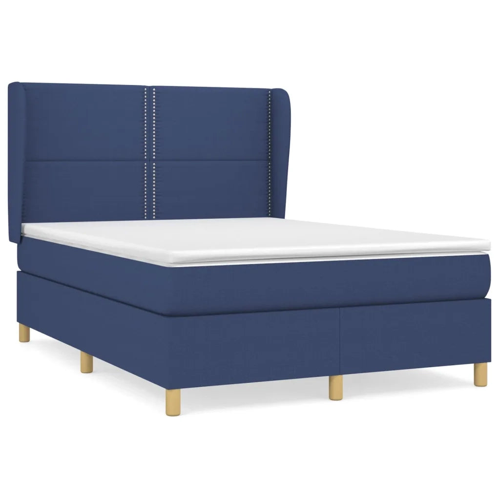 Giroletto a Molle con Materasso Blu 140x190 cm in Tessuto 3128443