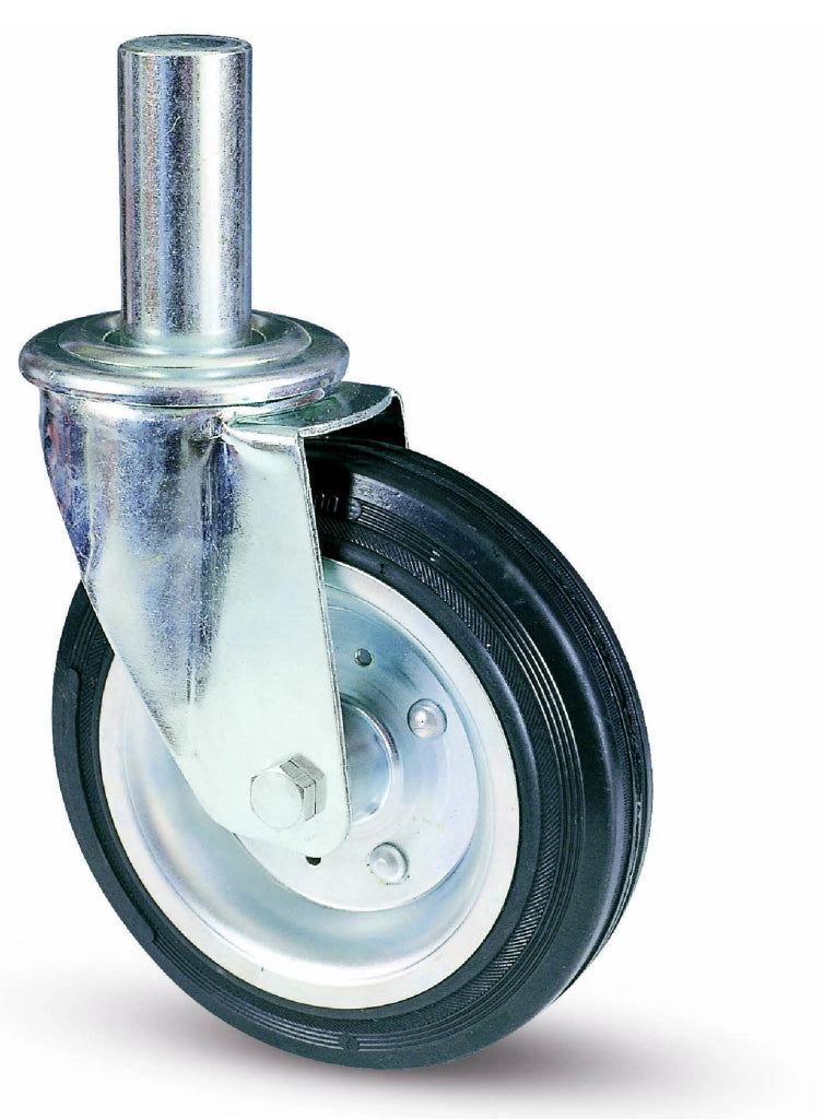 Avo RUOTA GIREVOLE PER PONTEGGI art.80BI mm.200-perno mm.40x190