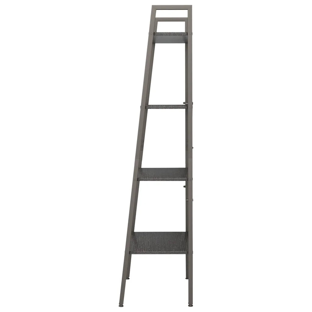 Scaffale Autoportante con 4 Ripiani Nero 56x35x140 cm cod mxl 17793