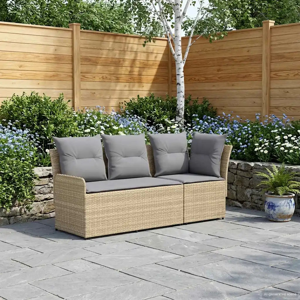 2 pz Divano con braccioli da giardino con divano angolare 42025372