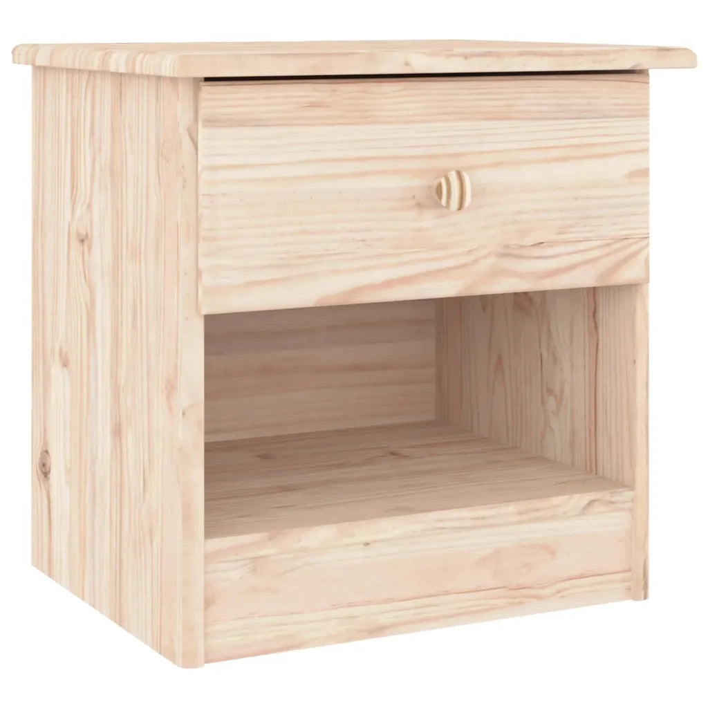 Comodino ALTA 41x35x41 cm in Legno Massello di Pino 353913