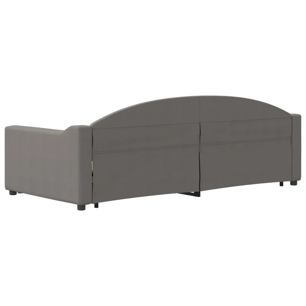 Divano letto | Sof¨¤ letto | Letto singolo Estraibile con Cassetti Tortora 90x200 cm Tessuto