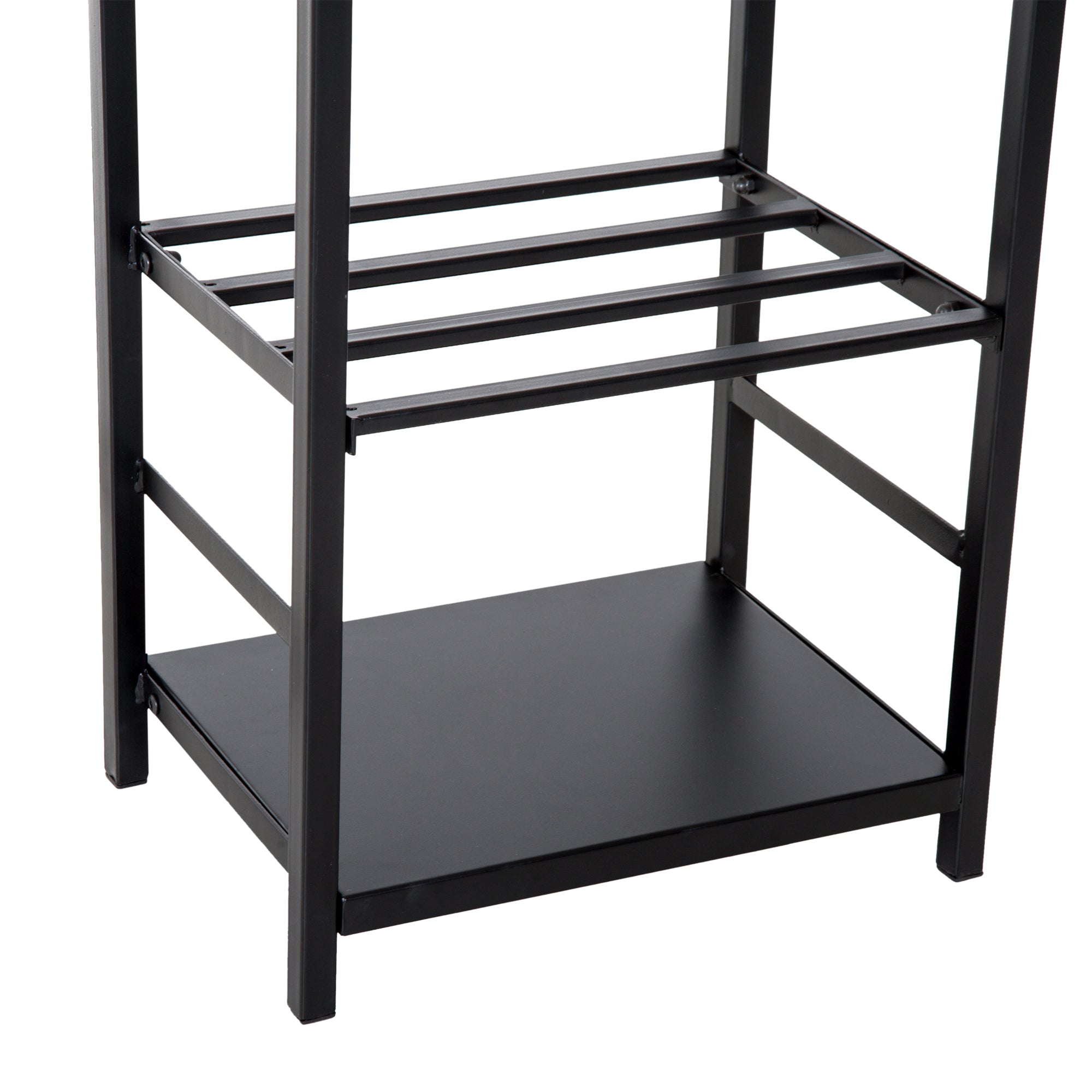 Portalegna Legnaia in Ferro 40x30x74 cm Max 100Kg con Attrezzi  Nero