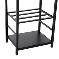 Portalegna Legnaia in Ferro 40x30x74 cm Max 100Kg con Attrezzi  Nero