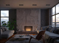 Camino a Bioetanolo da Incasso 84,4x59,4x25 cm Inside 800 Slim Nero con Vetro