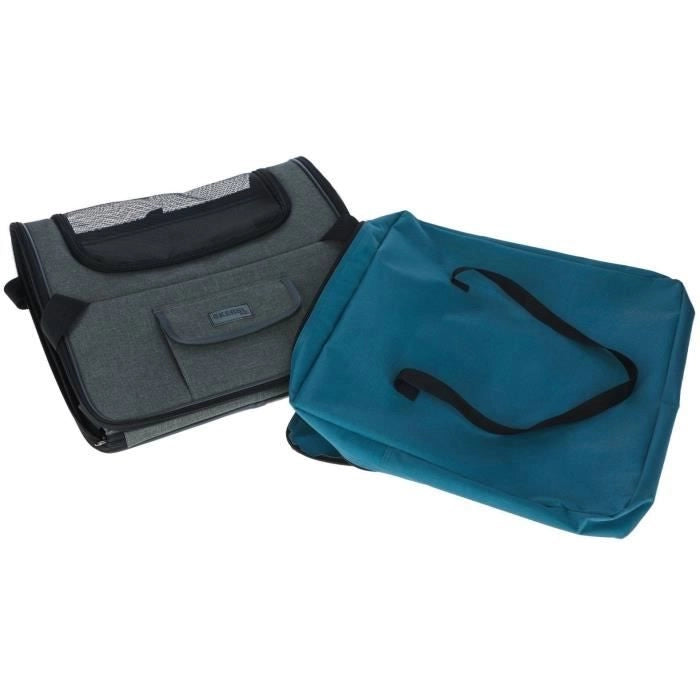Borsa per auto - KERBL - Vacation - Grigio/blu - 44x35x30 cm