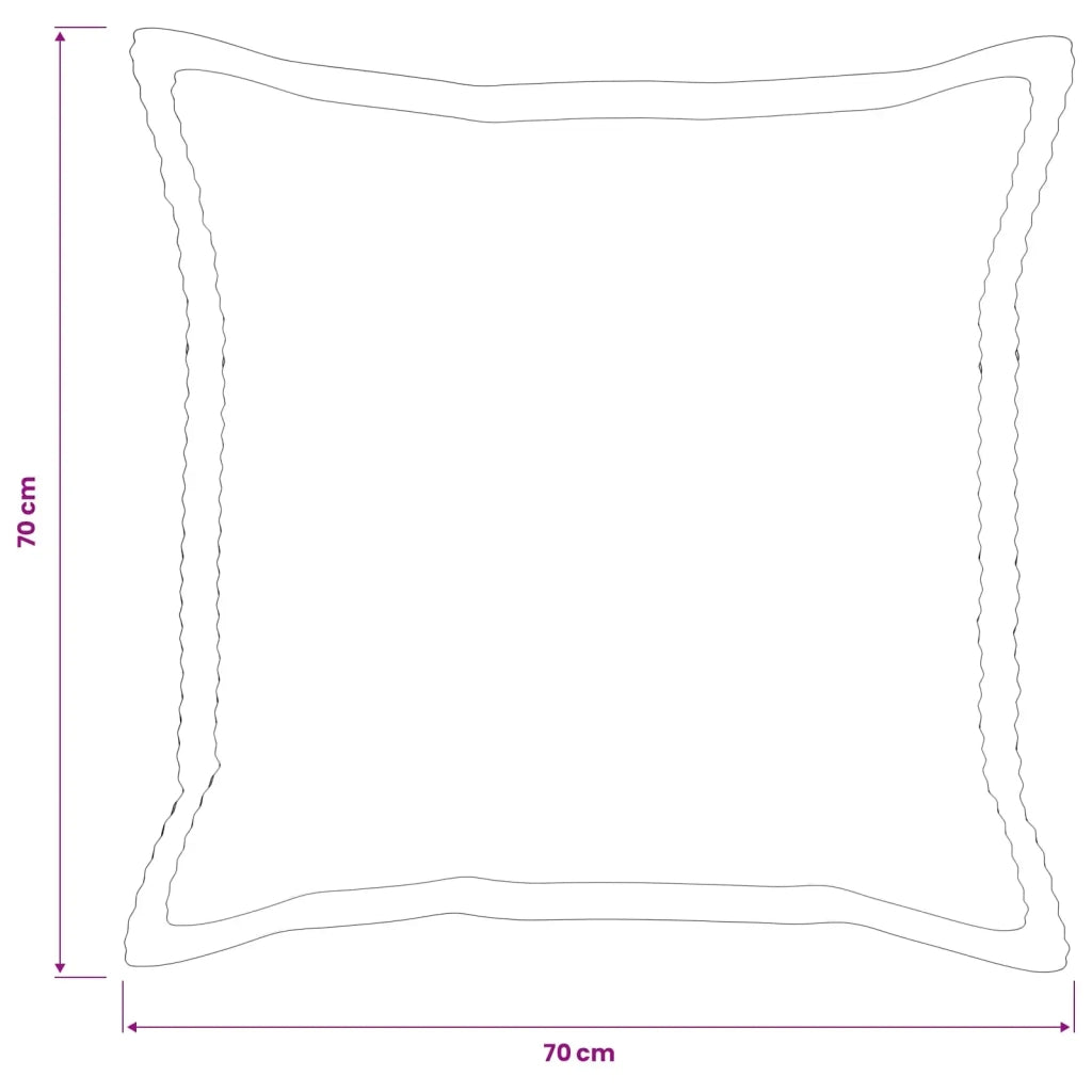 Federa 2 pz HOUTEN Verde 70 x 70 cm corduroy 921353
