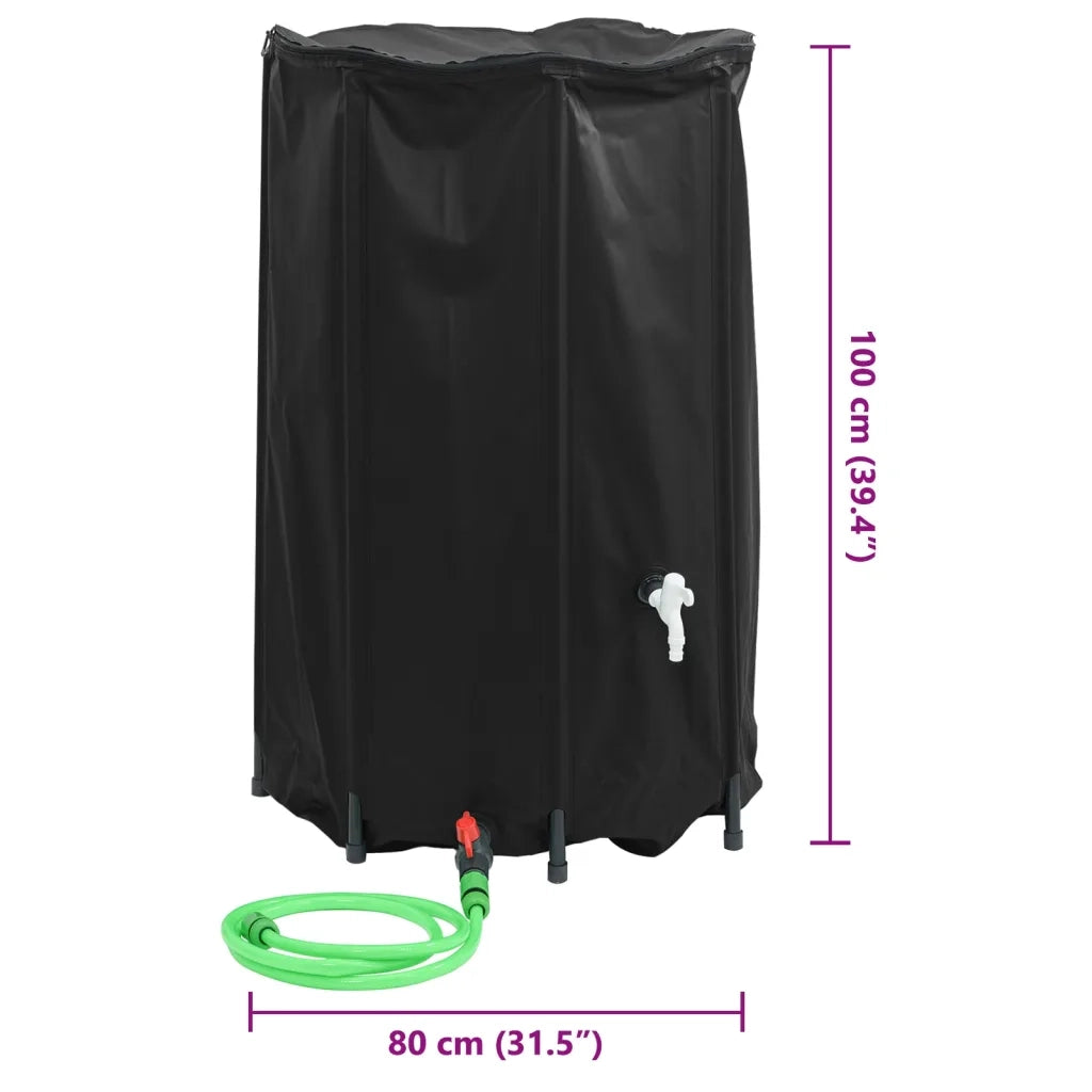 Serbatoio Acqua con Rubinetto Pieghevole 500 L in PVC CFW3337590