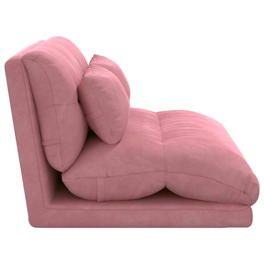 Sedia a pavimento regolabile Rosa Velluto
