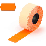 Trade Shop - Set 10 Rotoli Arancione Etichette Prezzatrice Segnaprezzo 26x12mm Negozio Ufficio -