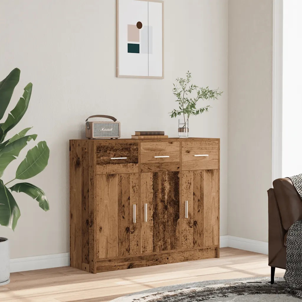 Credenza Legno Antico 91x28x75 cm in Legno Multistrato 855894