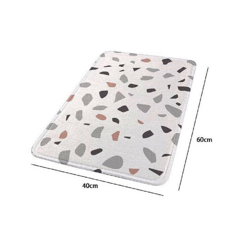 Trade Shop - Tappeto Tappetino Per Bagno Arredo Casa Con Fantasia Geometrica 40 X 60 Cm 69832 -