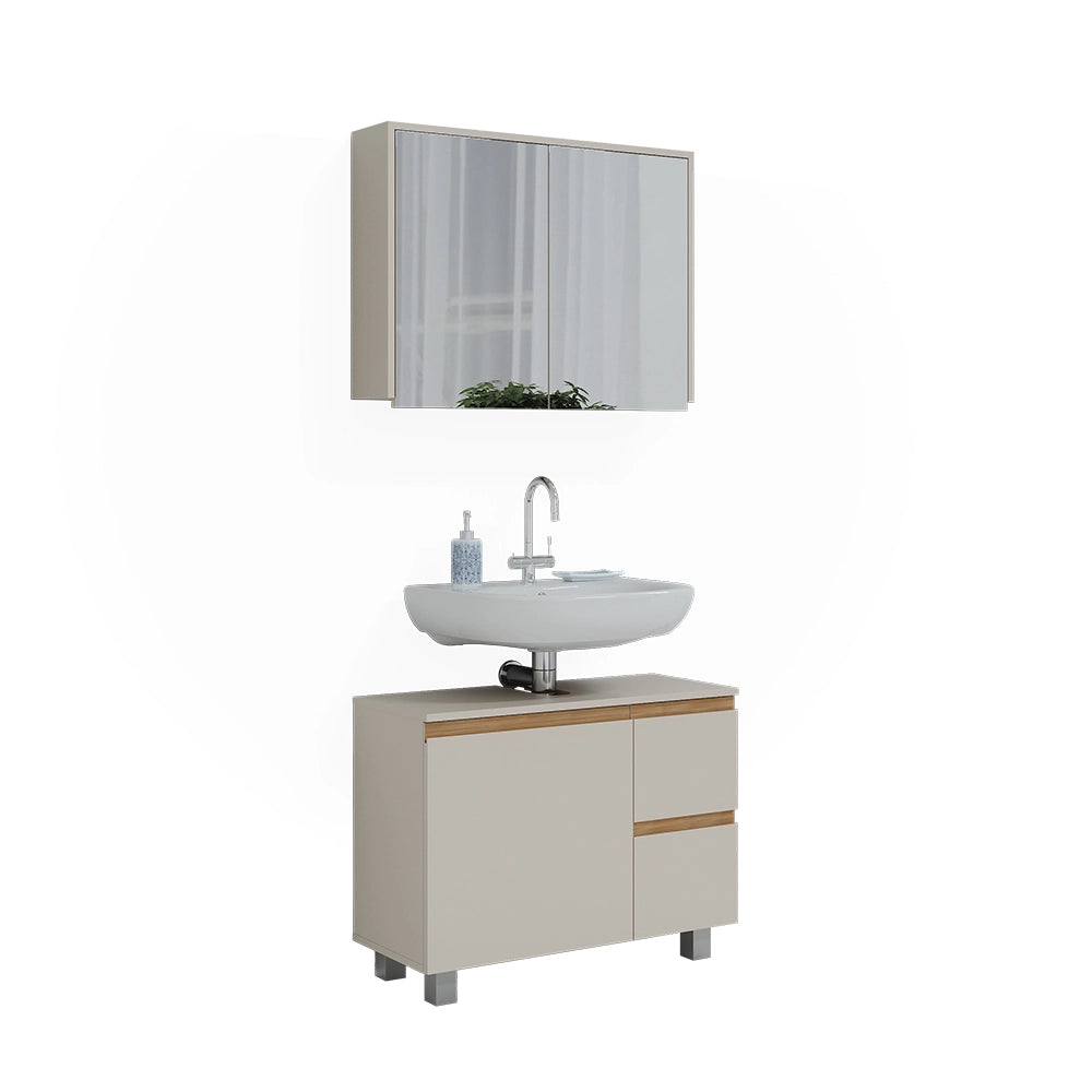 Vicco Set di mobili da bagno Cashmere/Artigianale 2 parti