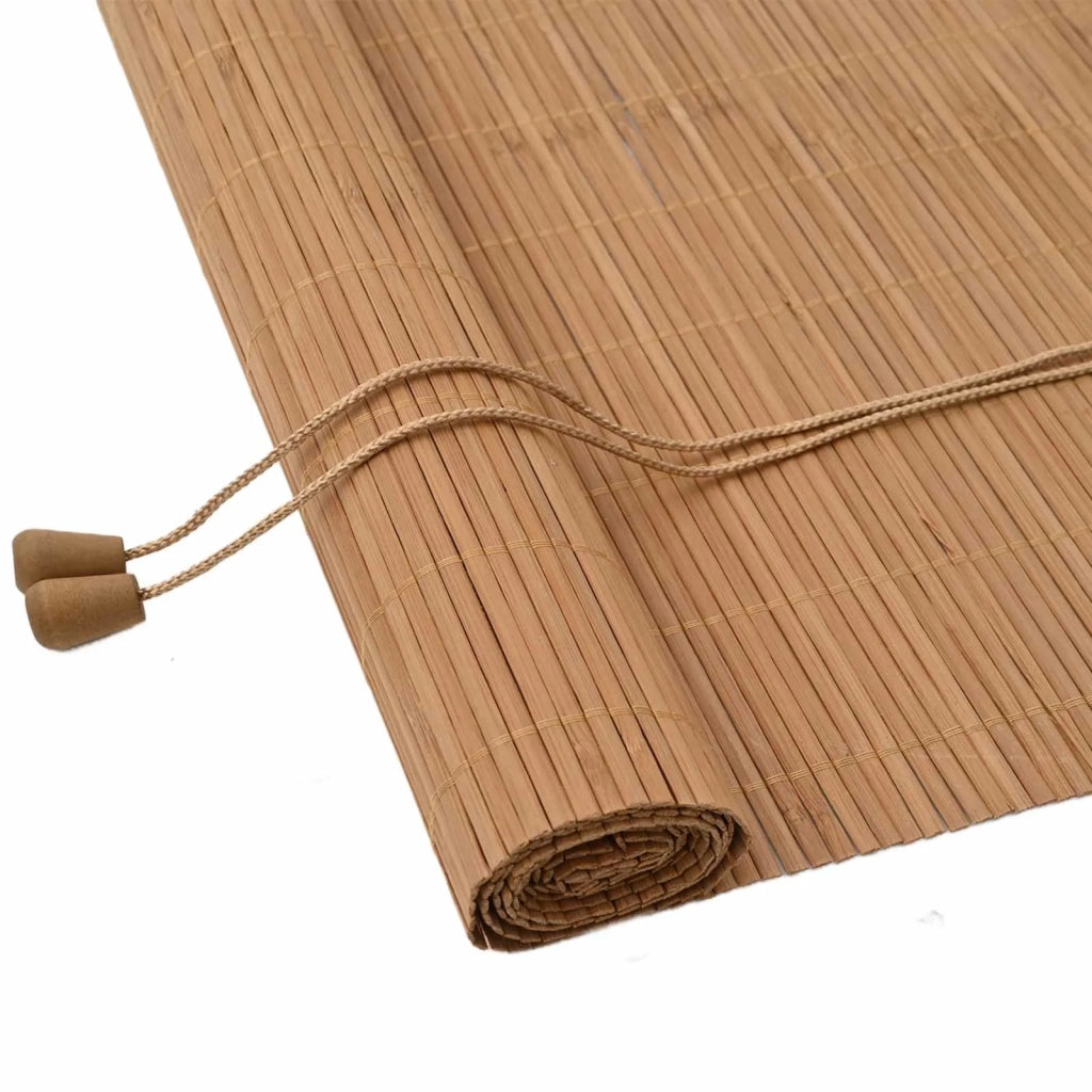 Tenda a rullo con tende Marrone 110 x 160 cm Bambù 42006854