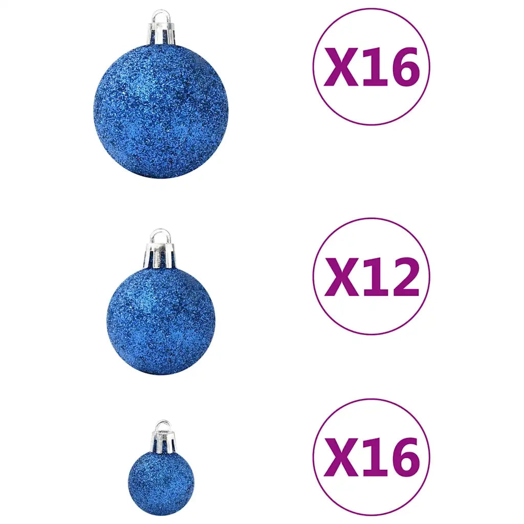 Set Palline di Natale 100 pz Blu CFW3577608