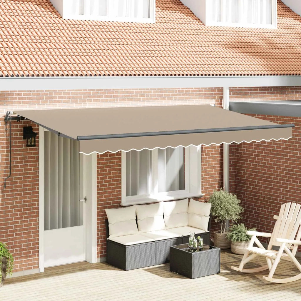 Tenda Retrattile Beige 400 x 200 cm Tessuto 3329864