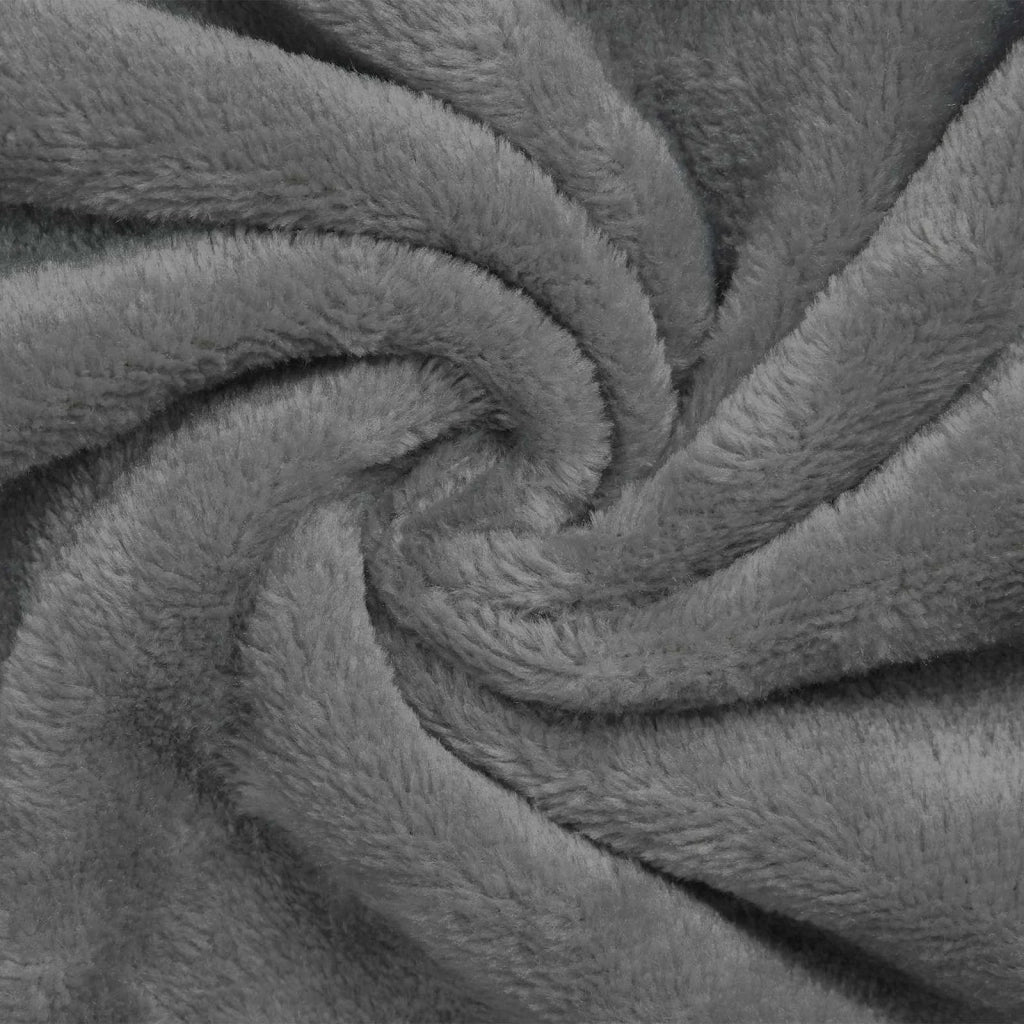 Accappatoio senza Cappuccio Grigio scuro xxxl Flanella CFW3732334