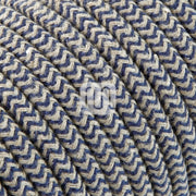 CAVO ELETTRICO 2X0,75 MM   3 METRI  SABBIA/JEANS MERLOTTI
