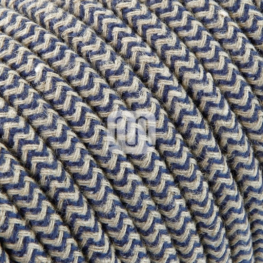 CAVO ELETTRICO 2X0,75 MM   3 METRI  SABBIA/JEANS MERLOTTI