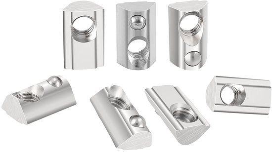 M8 Viti a T con Viti a Sfera - Profilo di Alluminio Extruso con Foro 30 x 30
