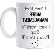 Tazza per un Makeover di 60 secondi - Nessuna Gestione per l'Ira - Regalo di Novità Divertente per Pochi Eletti - Ceramica con Umorismo