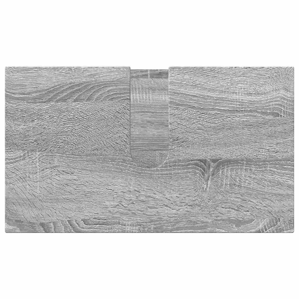 Set di mobili per il bagno con porta 3 pcs Grigio Sonoma 3392949