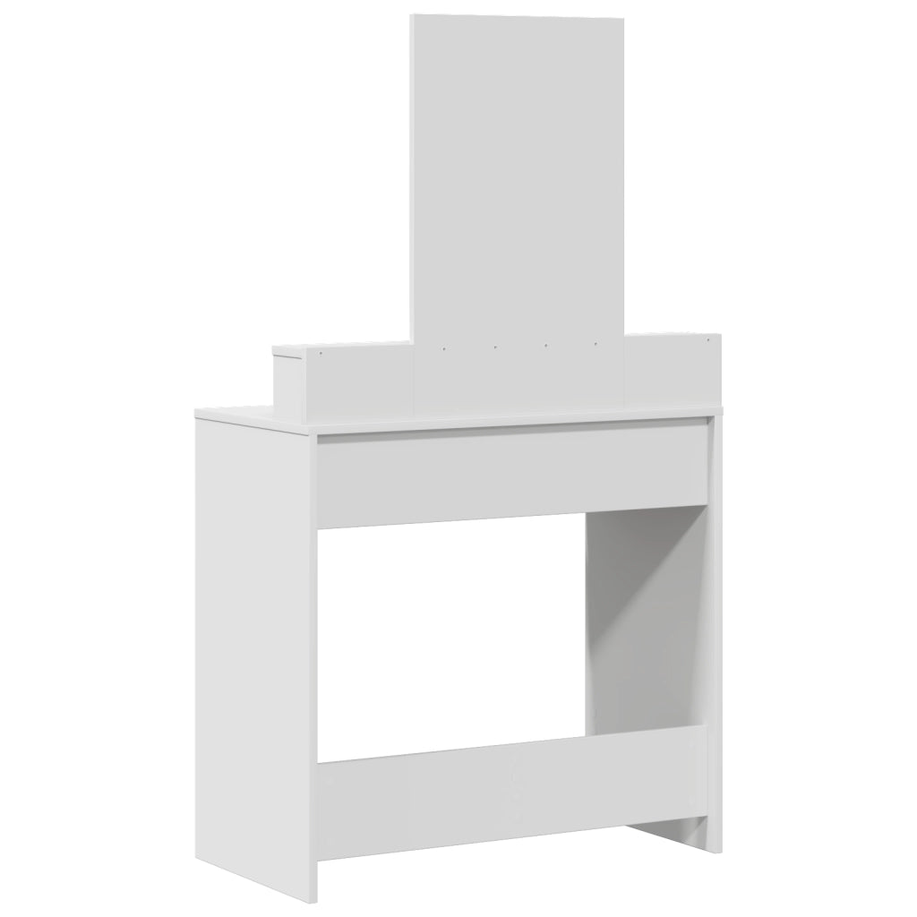 Tolettiera con Cassetti Bianca 79x41x140 cm