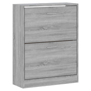 Scarpiera mobile contenitore per scarpe mobile per ingresso/corridoio/soggiorno design Sonoma 63 x 24 x 81 cm legno ingegnerizzato grigio 02_0022086