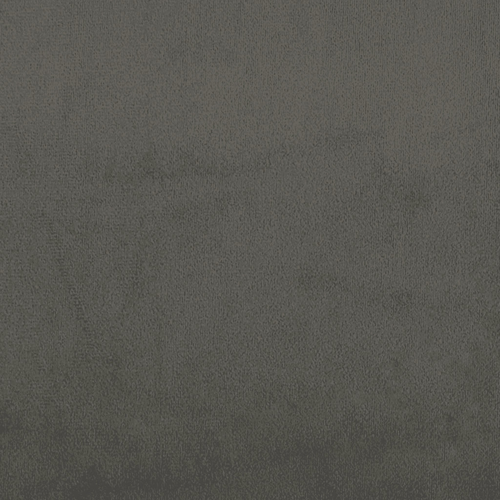 Giroletto a Molle con Materasso Grigio Scuro 140x190 cm Velluto 3141360