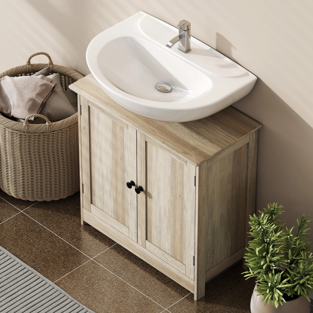 Mobiletto Sottolavabo Bagno ¨C zephmum ¨C Grigio 60x30x60 cm