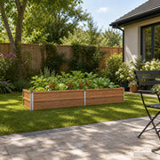 Letto rialzato da giardino Marrone legno 160 x 40 x 24 cm 8006317