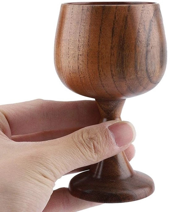 Bicchierino in Legno Vintage - 150ml - Per Caffè/Tè/Latte/Acqua - Servizio Professionale - Bicchierino in Legno