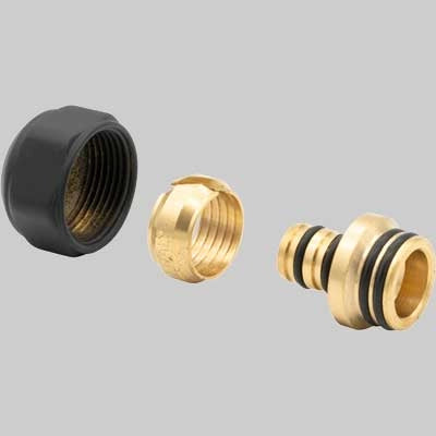 ADATTATORE MULTISTRATO CALOTTA NERO OPACO  16x2  24x1,5     ICMA
