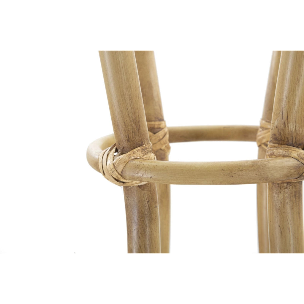 Appendiabiti porta-ombrelli Panama in ferro e rattan 49x49x175 cm