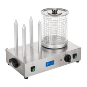 Macchina professionale per hot dog per 4 panini 2 x 300 watt 3614094