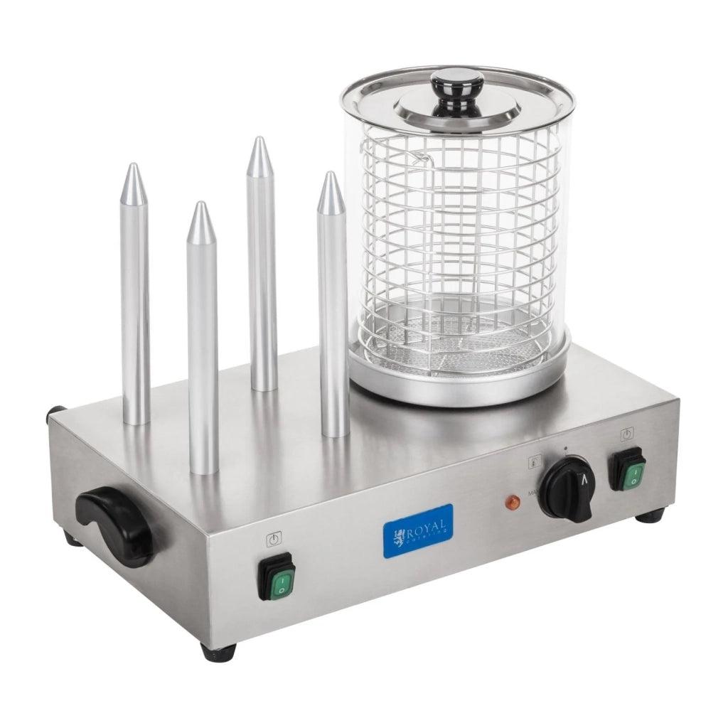 Macchina professionale per hot dog per 4 panini 2 x 300 watt 3614094