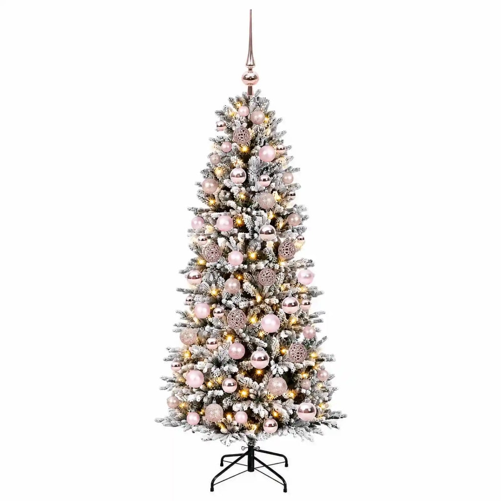 Albero di Natale artificiale con palline 210 cm 300 LED 3466652