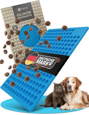 Matita per biscotti per cani in silicone premium, diametro 1,5 cm, a forma di mezza luna, BPA libero, colore turchese.