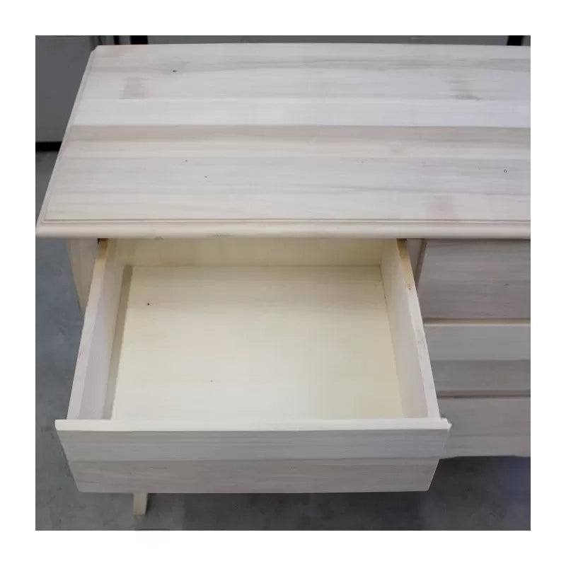 Como' in legno 4 cassetti grezzo l.112 p.52 h.91 (3021) - Mobili 2G