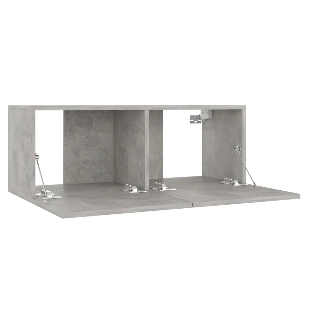 Mobile TV multimediale mensola TV credenza TV sala da pranzo soggiorno camera da letto 80 x 30 x 30 cm legno ingegnerizzato grigio 02_0026219