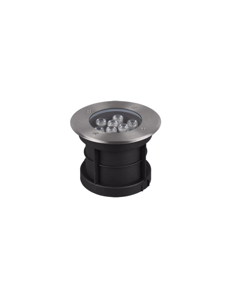 Faretto Led Da Incasso Calpestabile IP65 Nichel Belaja Ø16 cm Trio Lighting