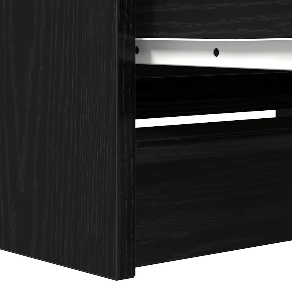vidaXL Mobile Porta TV Nero 80x35x54 cm in Legno Multistrato